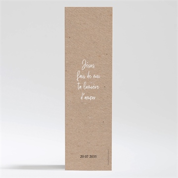 Signet profession de foi entre nous tous - Dos du signet