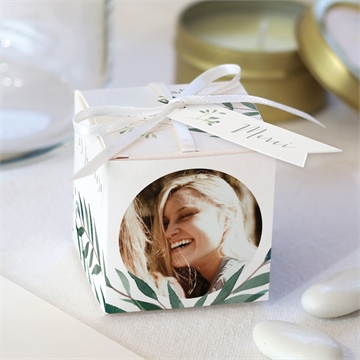 Boîte de dragées profession de foi valeurs