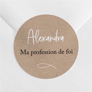 Sticker profession de foi entre nous tous