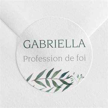 Sticker profession de foi valeurs