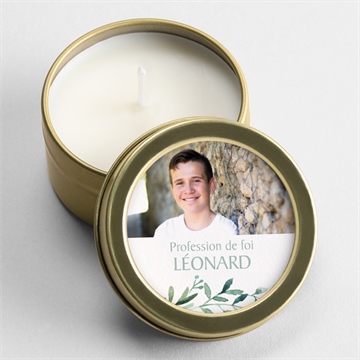 Bougie profession de foi âme