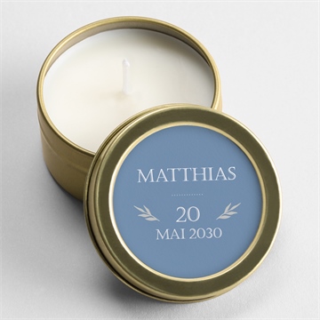 Bougie profession de foi fondamental étui