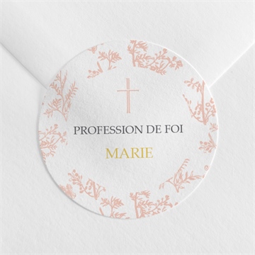 Sticker profession de foi toile de jouy