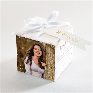 Boîte de dragées profession de foi en esprit