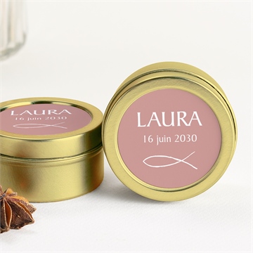 Bougie profession de foi en esprit