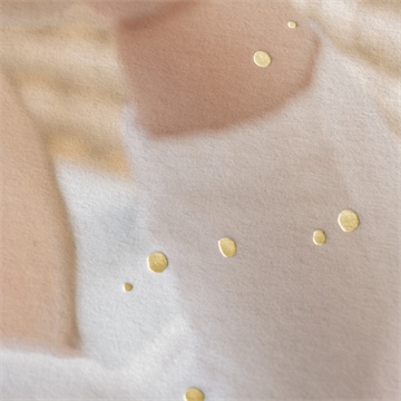 Faire-part naissance be happy dorure - Marquage à chaud OR