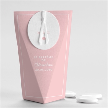 Boîte de dragées baptême divin étui