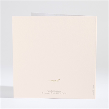 Faire-part naissance cocktail fruité pliée - Dos du faire-part