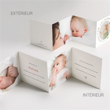 Faire-part naissance dans sa bulle bracelet - Vue d'ensemble