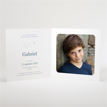 Faire-part communion vertige - Intérieur du faire-part