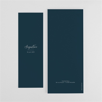 Faire-part naissance scène de vie photomaton - Dos du faire-part