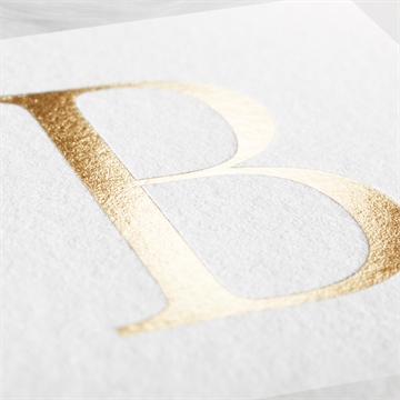 Faire-part naissance tout en rondeur carte plié - Marquage à chaud OR