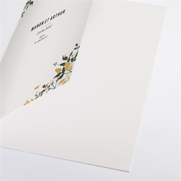 Livret de messe mariage vintage champetre - Détail du livret