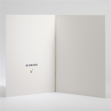 Livret de messe mariage vintage champetre - Intérieur du livret