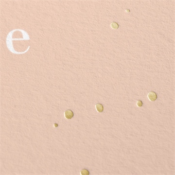 Faire-part naissance nuances de cuivre dorure - Marquage à chaud OR