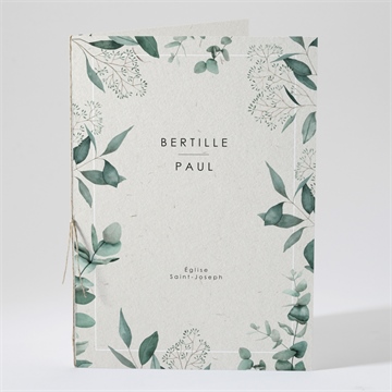 Livret de messe mariage sauvage