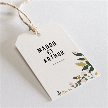 Etiquette mariage vintage champetre pocketfold