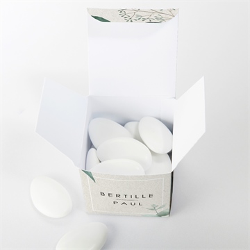 Boîte de dragées mariage sauvage - Intérieur de la boîte