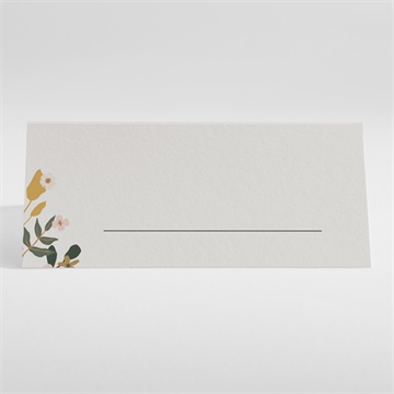 Marque-place mariage vintage champetre - Dos du marque place