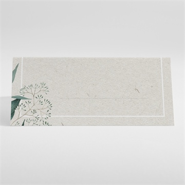 Marque-place mariage sauvage - Dos du marque place