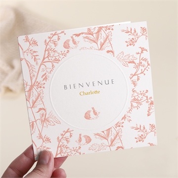 Faire-part naissance notre joie