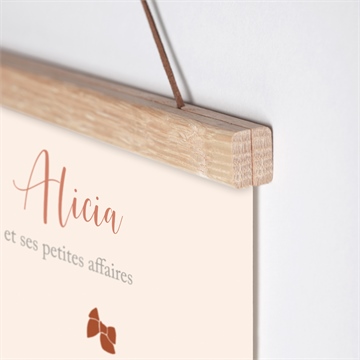 Affiche naissance enfantine - Détail de l'affiche