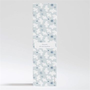 Signet baptême horizons - Dos du faire-part