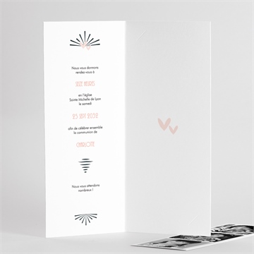 Faire-part communion beauté essentielle photomaton - Détail de l'intérieur