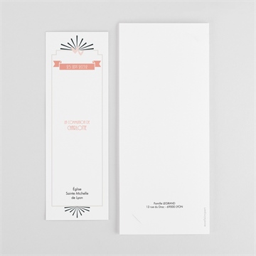 Faire-part communion beauté essentielle photomaton - Dos du faire-part