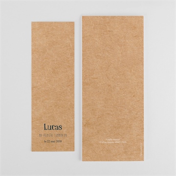 Faire-part communion tout un symbole photomaton - Dos du faire-part