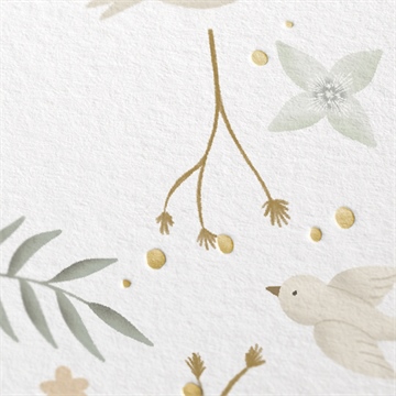 Faire-part naissance célébration dorure - Marquage à chaud OR