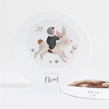 Faire-part naissance petite escapade ronde
