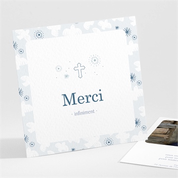 Remerciement communion vertige bougie argent