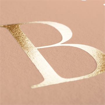 Faire-part naissance ses petits petons dorure - Marquage à chaud OR