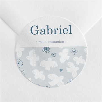 Sticker communion vertige bougie argent