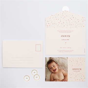Faire-part naissance mon etoile enveloppe - Vue d'ensemble