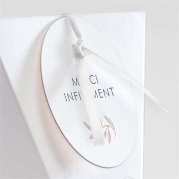 Boîte de dragées baptême initiales d'or étui - Détail de la boîte