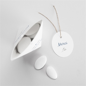 Boîte de dragées baptême mosaïque de photos étui - Intérieur de la boîte