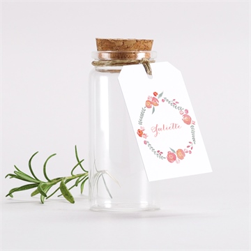 Mignonette communion couronne aquarelle