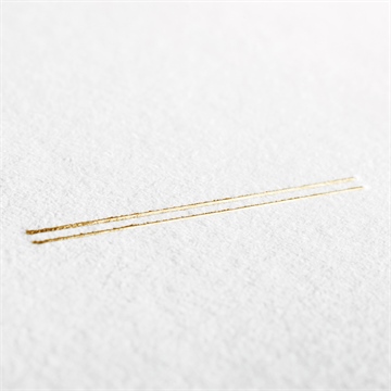 Faire-part naissance initiale en patchwork dorure - Détail du dos du faire-part