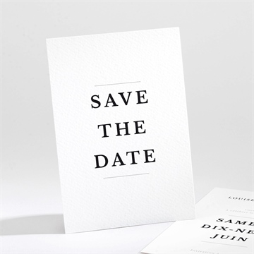 Save the Date mariage date gravée