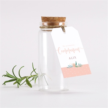 Mignonette communion rose tendre dorure