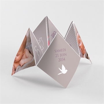 Faire-part de baptême rondeur et douceur ! cocotte