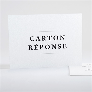 Carton réponse mariage date gravée