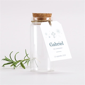 Mignonette communion vertige bougie argent