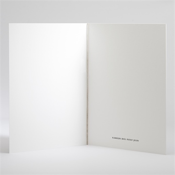 Livret de messe mariage date gravée - Intérieur du livret