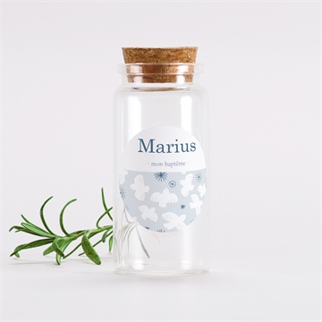 Mignonette baptême horizons sticker