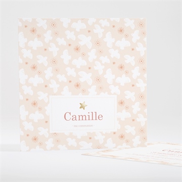 Faire-part communion toujours plus haut dorure