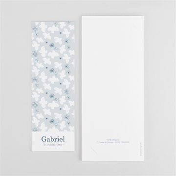 Faire-part communion vertige photomaton - Dos du faire-part