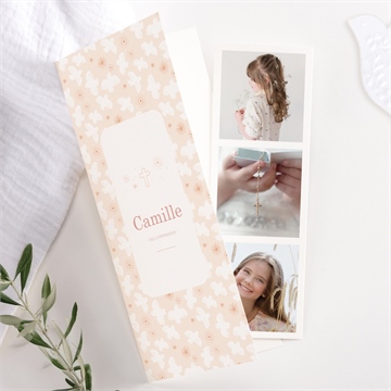 Faire-part communion toujours plus haut photomaton